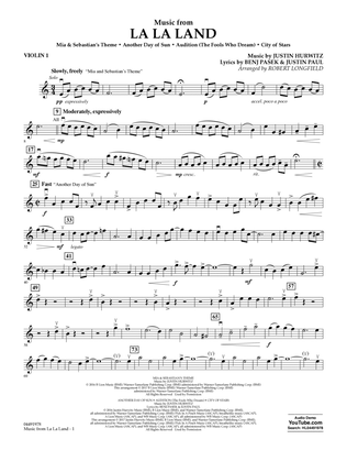 Music from La La Land - Violin 1