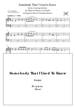 Book cover for Somebody That I Used To Know