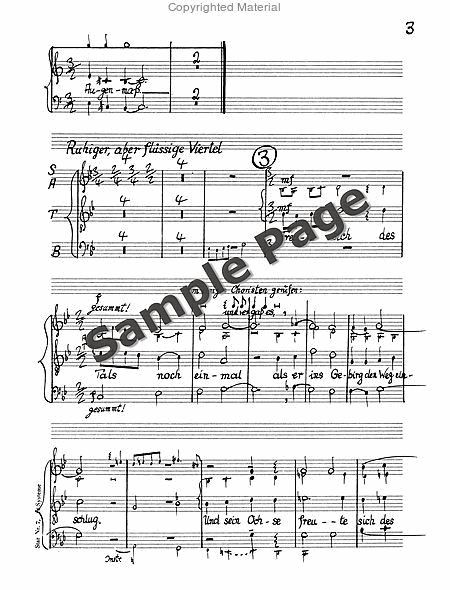 Legende Vom Weisen Choral Score