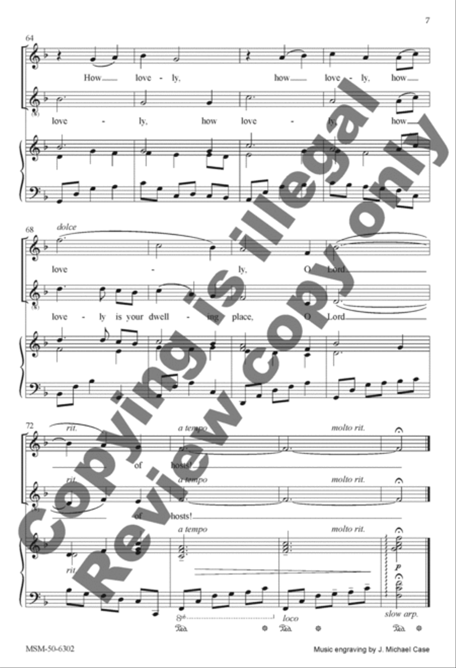 How Lovely Is Your Dwelling Place 3-Part scores gallery preview page 7