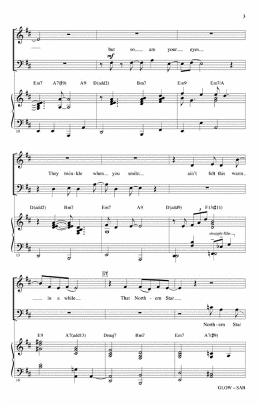 Glow 3-Part scores gallery preview page 3