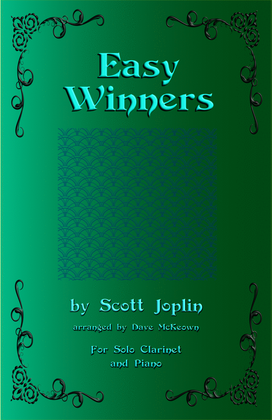 Book cover for The Easy Winners, for Clarinet and Piano