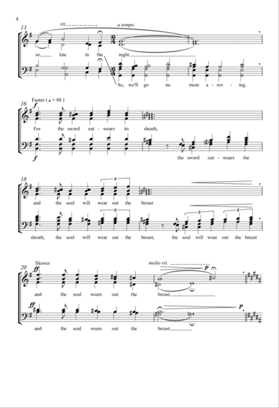 So, We'll Go No More A-roving Divisi scores gallery preview page 2