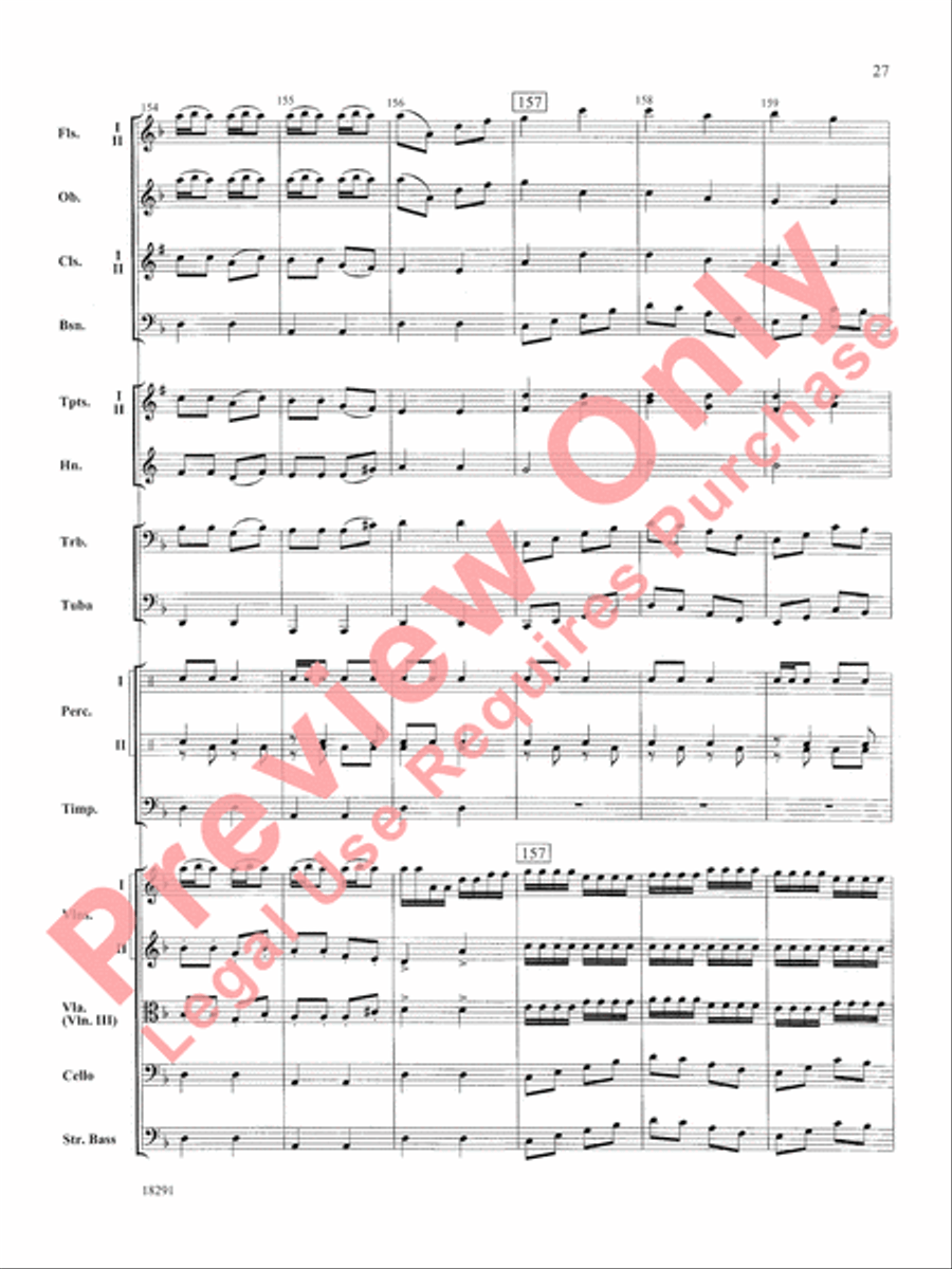 Hungarian Air and Dance Full Orchestra scores gallery preview page 28