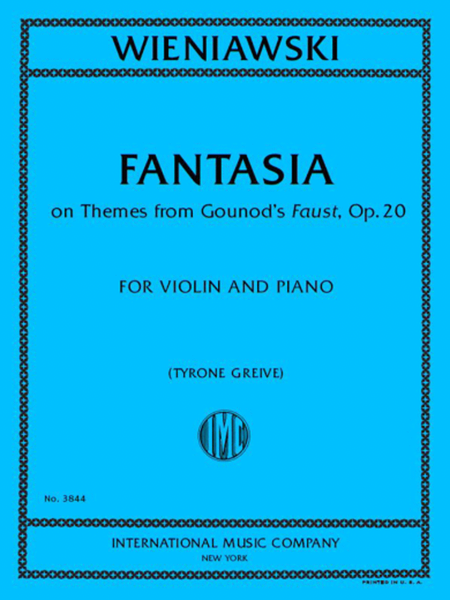 Fantasia On Themes From Gounod's 'Faust', Op.20