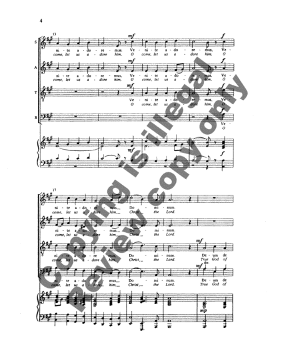 Gaudete: 6. Adeste Fideles 4-Part scores gallery preview page 10