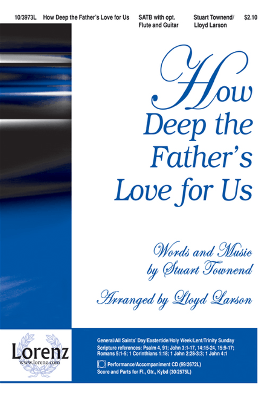 How Deep the Father's Love for Us 4-Part scores gallery preview page 1