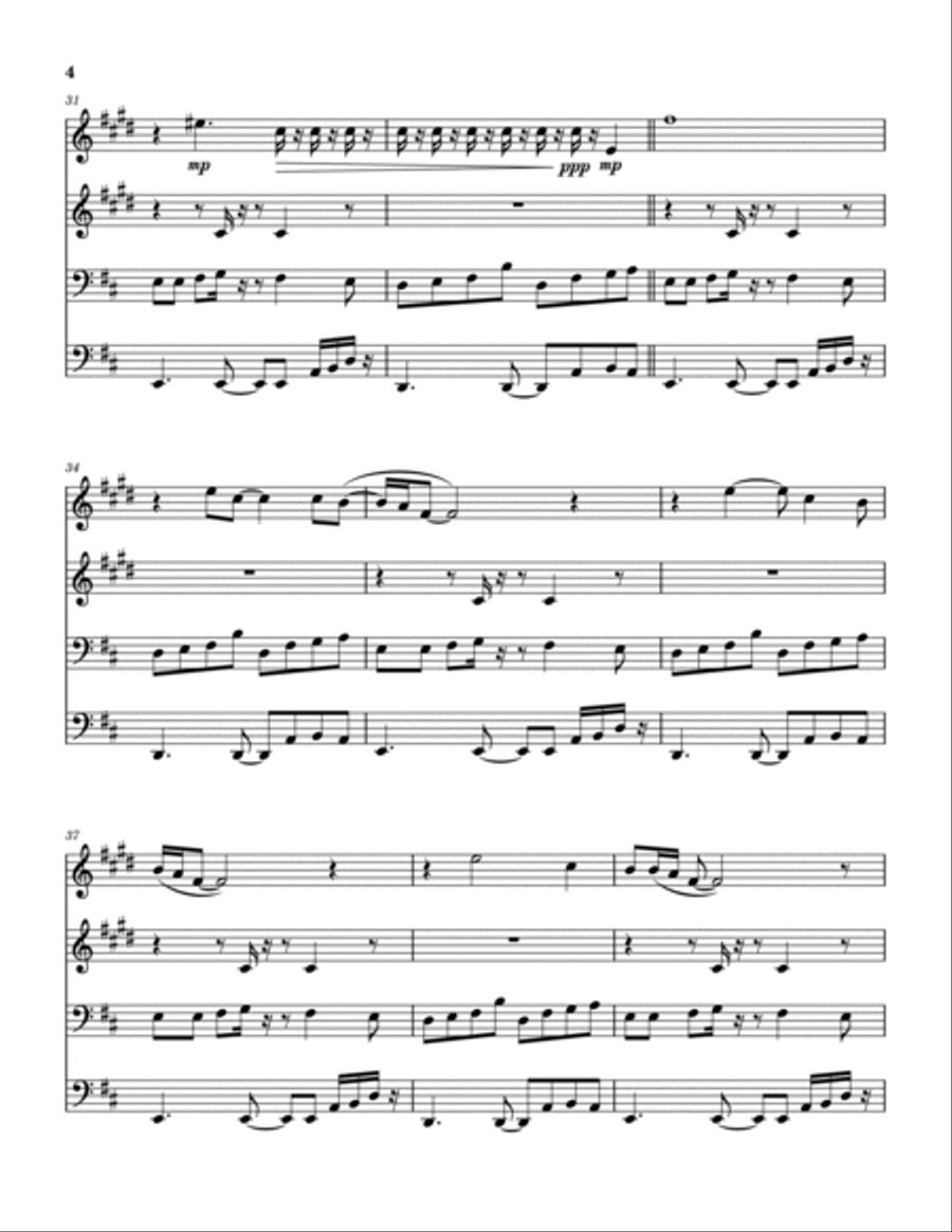 Planet Caravan Planet Caravan Brass Quartet scores gallery preview page 5