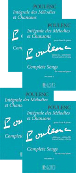 Integrale des Melodies et Chansons 4-Volume set