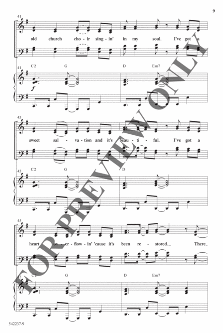 Old Church Choir - Anthem Choir scores gallery preview page 8
