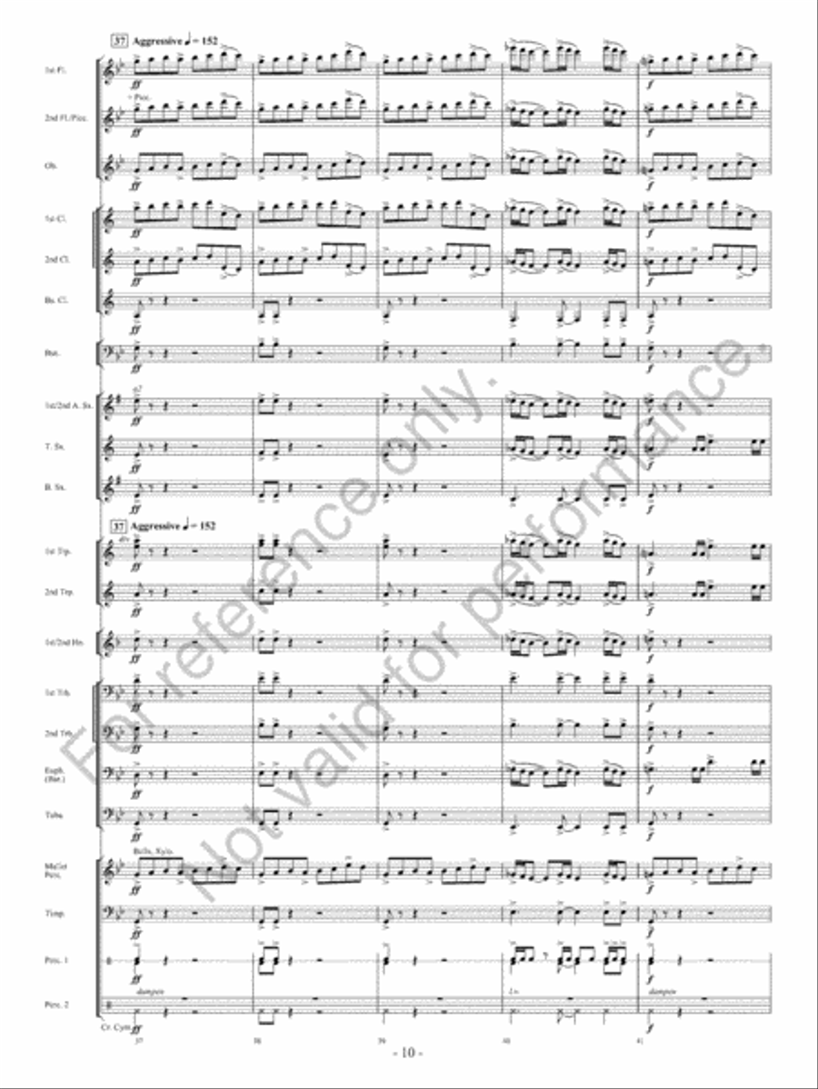 Of Heroes And Demons Concert Band scores gallery preview page 11
