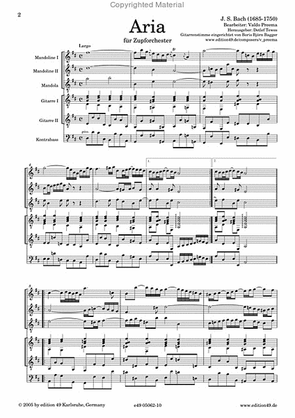 Aria aus BWV 1068