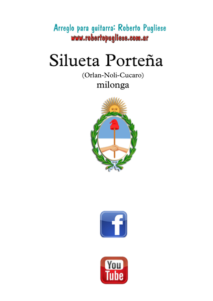 Silueta Porteña - milonga guitar image number null