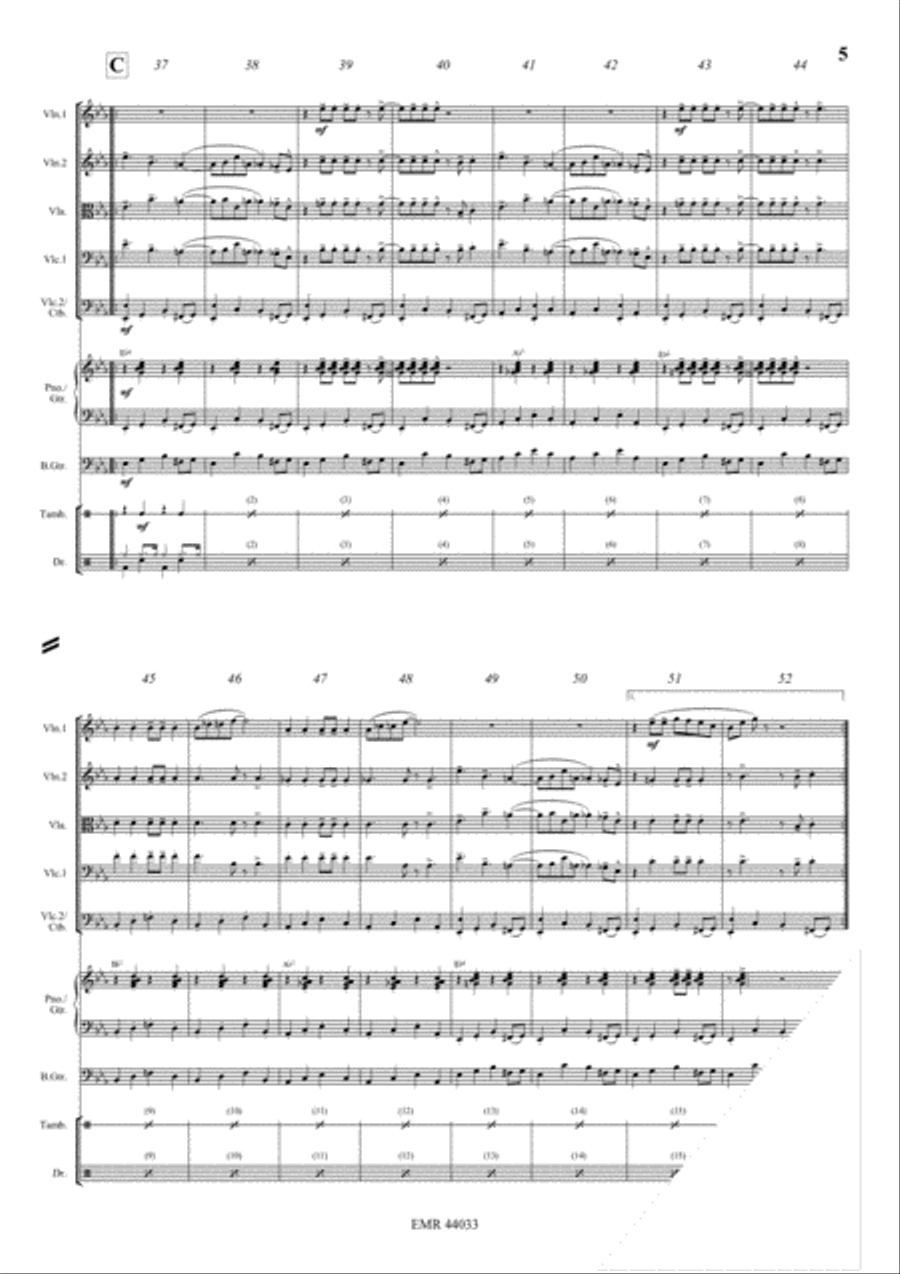 Rockin' All Night String Quintet scores gallery preview page 5