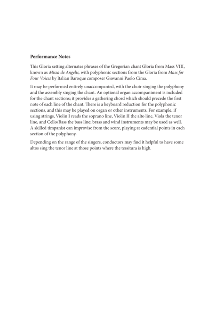 Gloria in excelsis Deo 4-Part scores gallery preview page 2