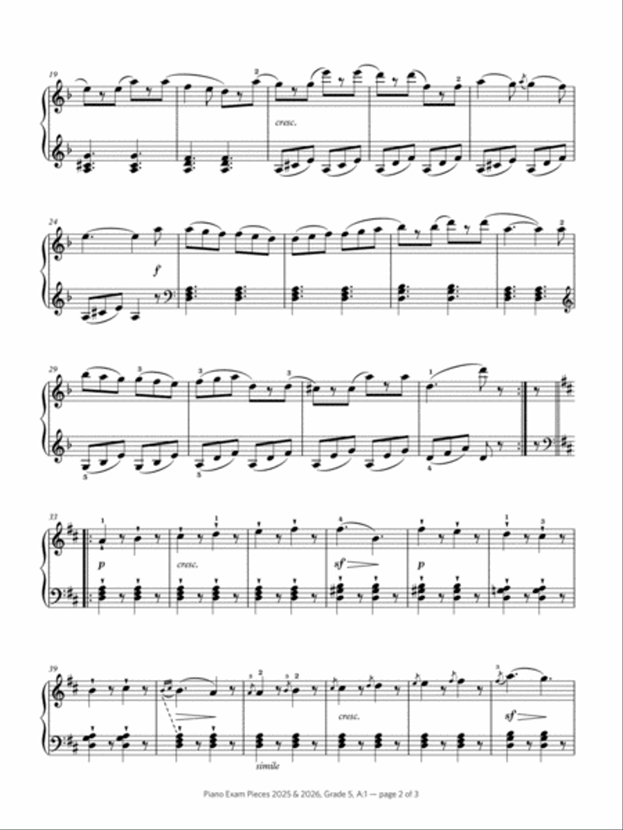 La tarentelle (Grade 5, list A1, from the ABRSM Piano Syllabus 2025 & 2026) Piano Method scores gallery preview page 2