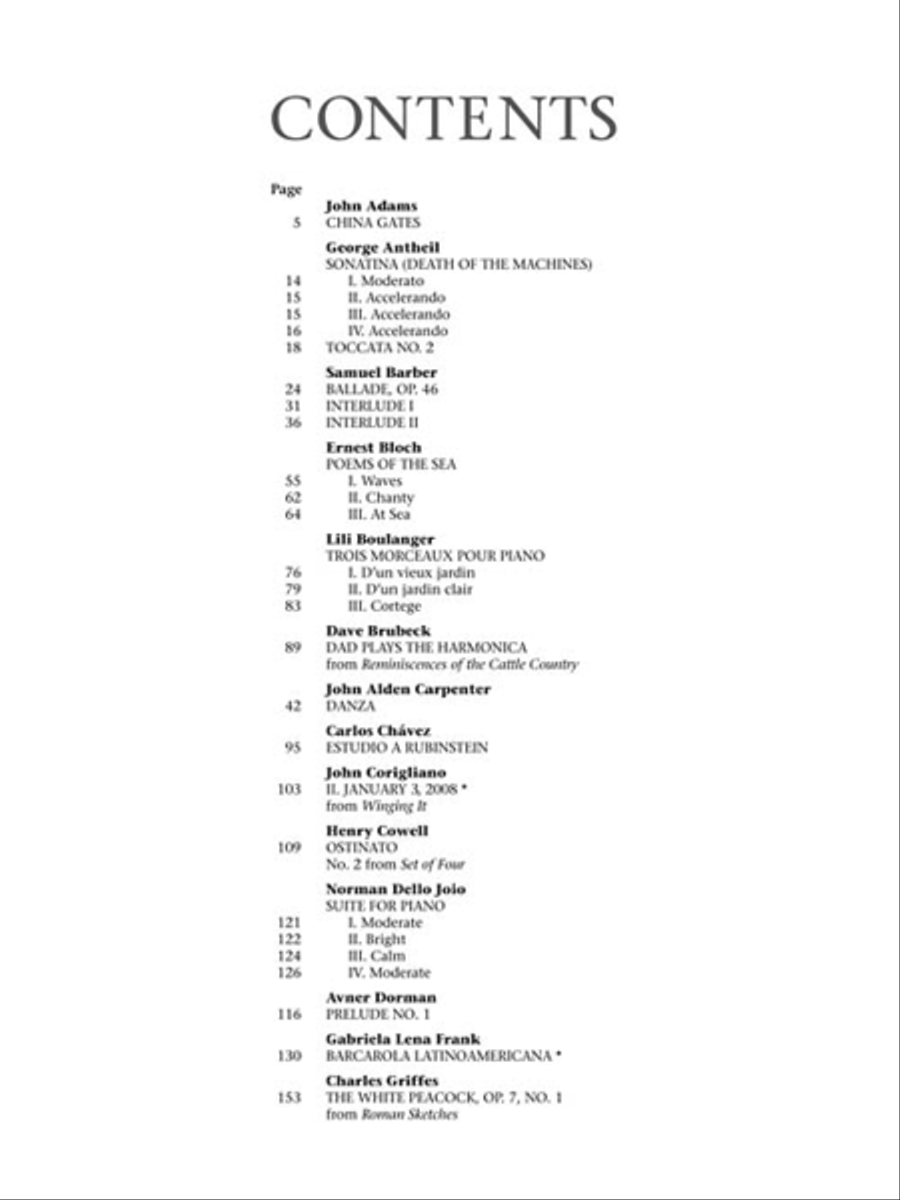 The G. Schirmer Piano Collection The G. Schirmer Piano Collection Piano Solo scores gallery preview page 3