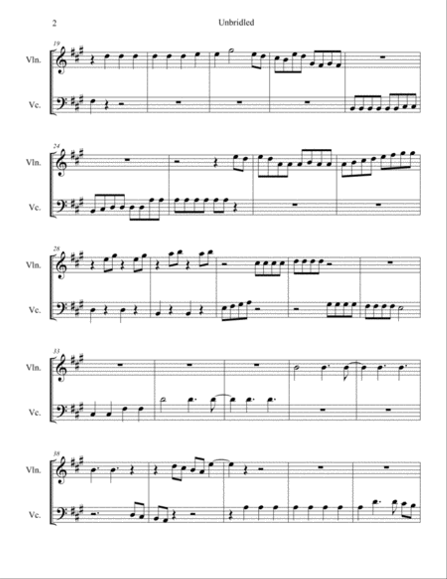 Unbridled Unbridled Small Ensemble scores gallery preview page 2