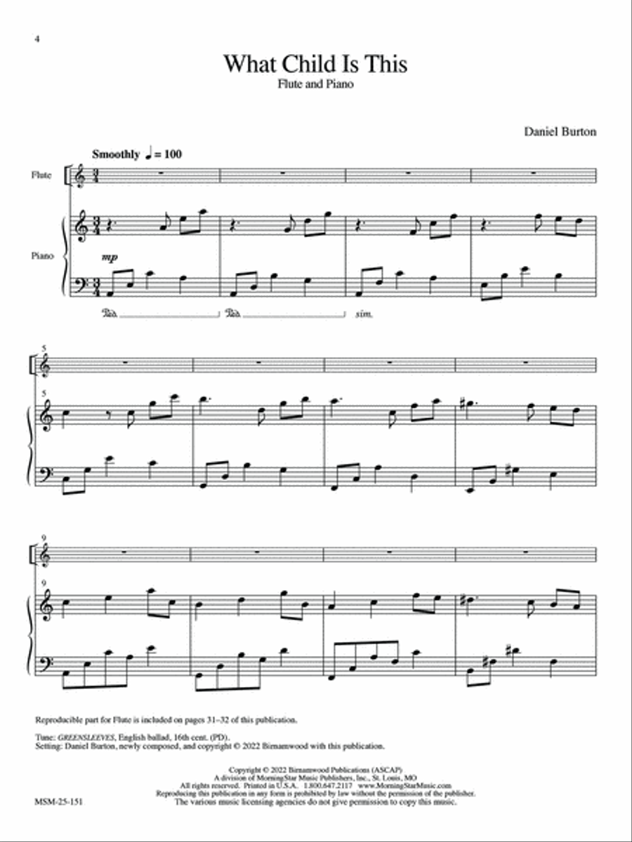 What Child Is This What Child Is This Flute Solo scores gallery preview page 6