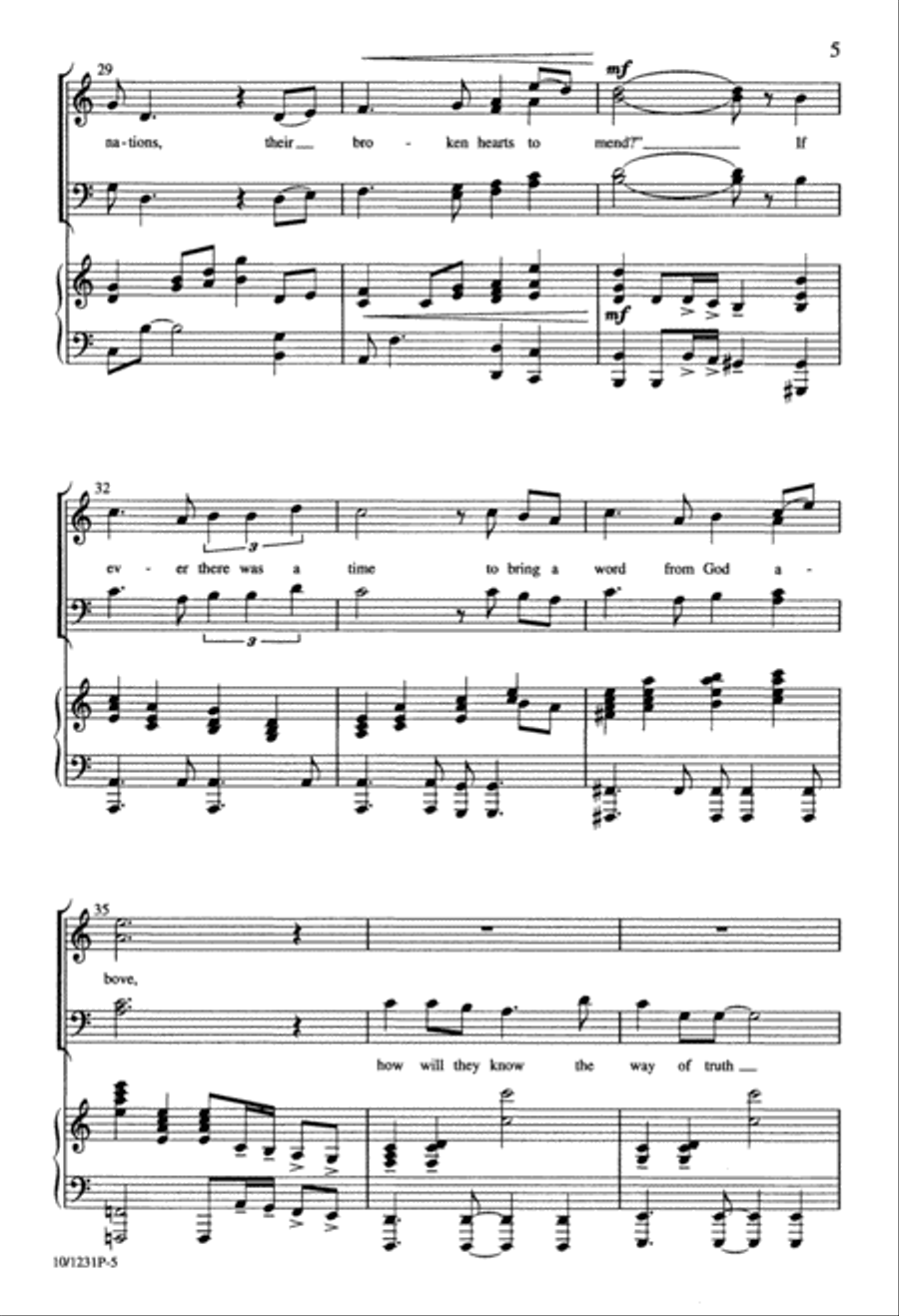 Lord, Send Me 4-Part scores gallery preview page 5