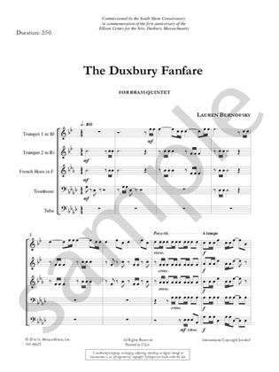 Book cover for The Duxbury Fanfare