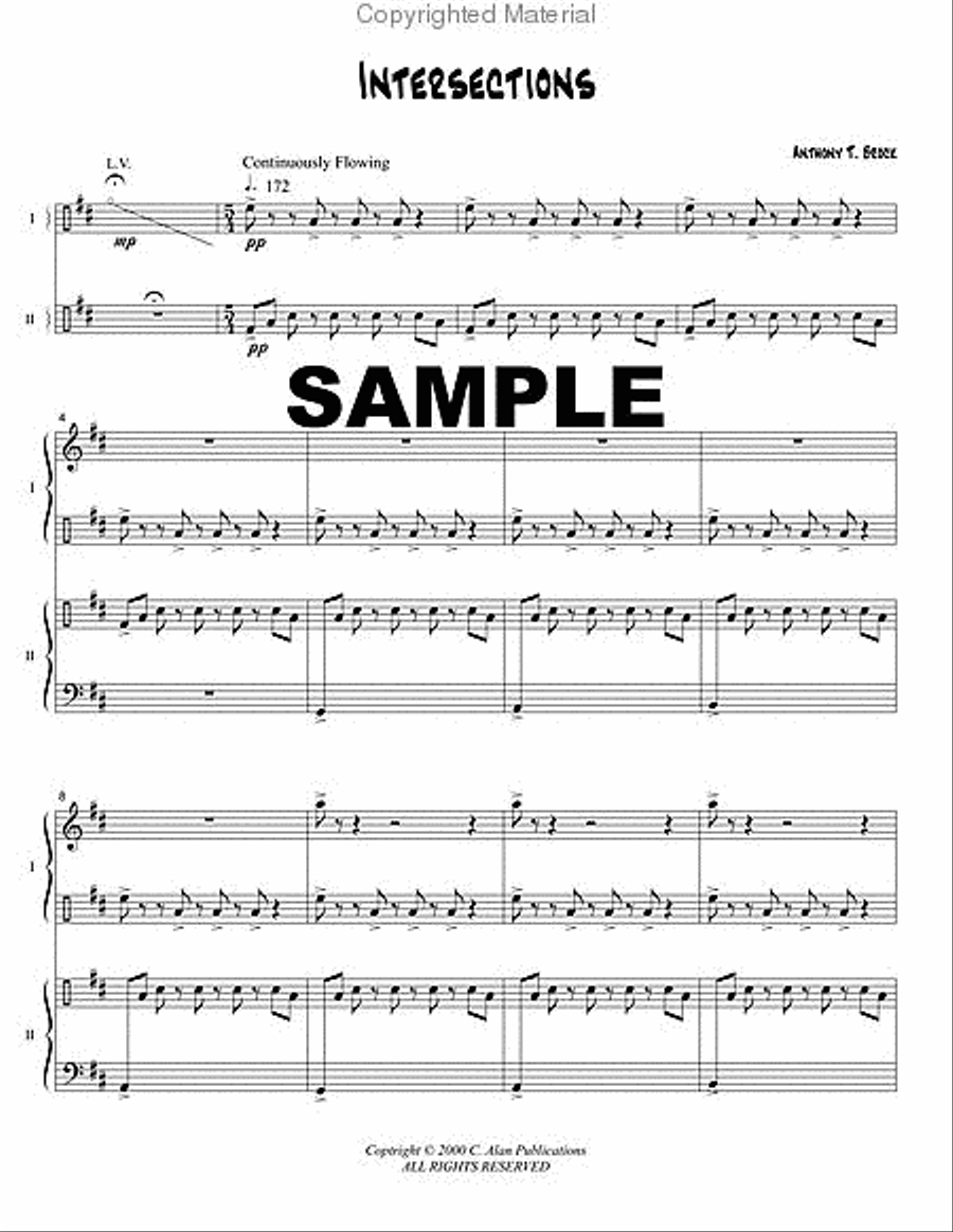 Intersections Intersections Percussion Ensemble scores gallery preview page 2