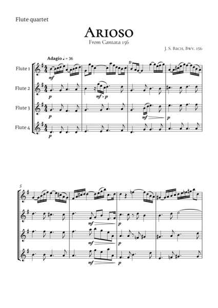 Arioso Bach Flute Quartet