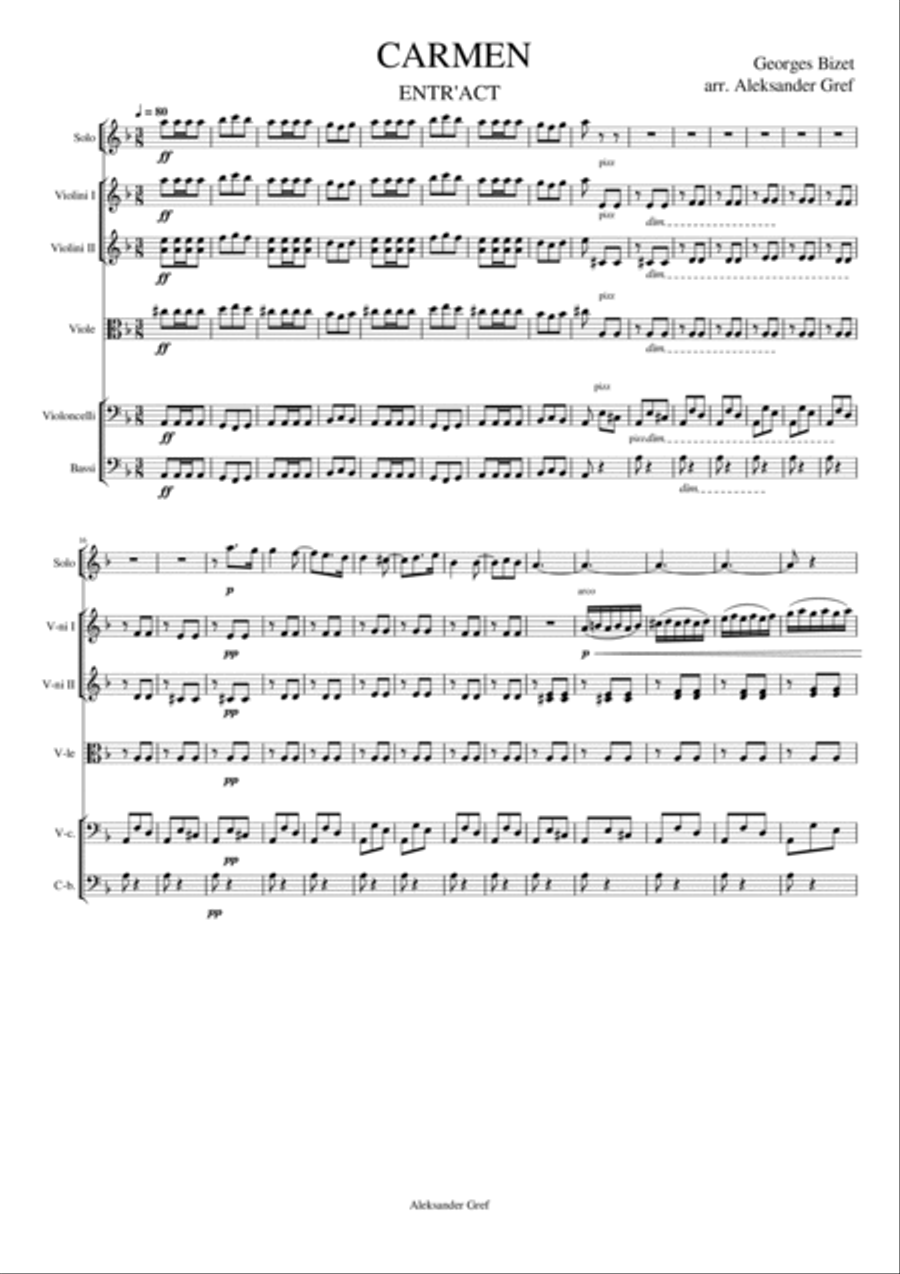 Carmen Chamber Orchestra scores gallery preview page 3