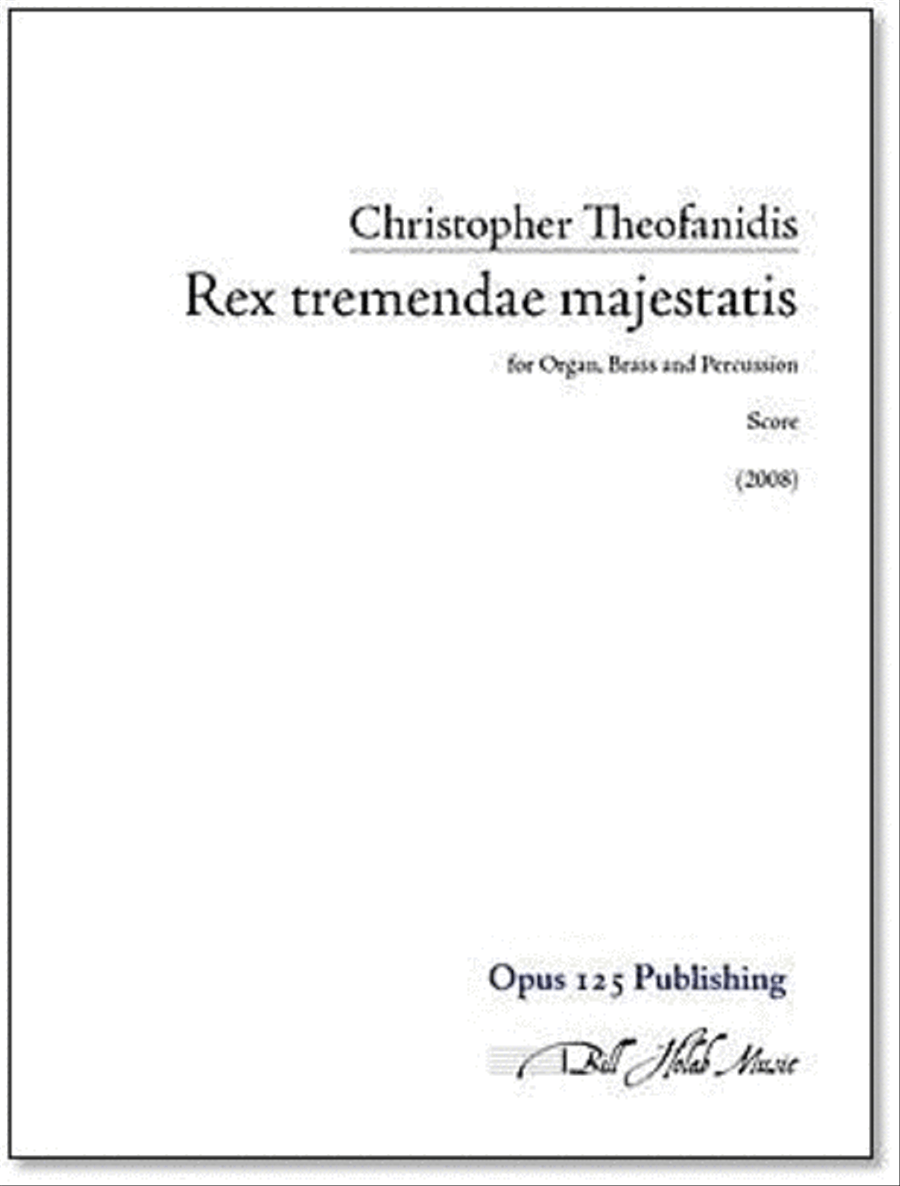 Rex tremendae majestatis Organ scores gallery preview page 1