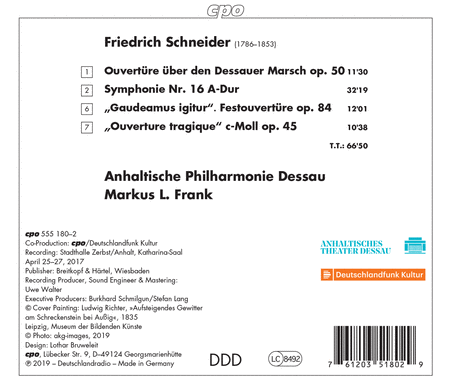 Schneider: Symphony No. 16; Overtures