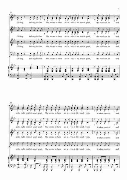 Invisible Touch by Genesis - Divisi - Digital Sheet Music