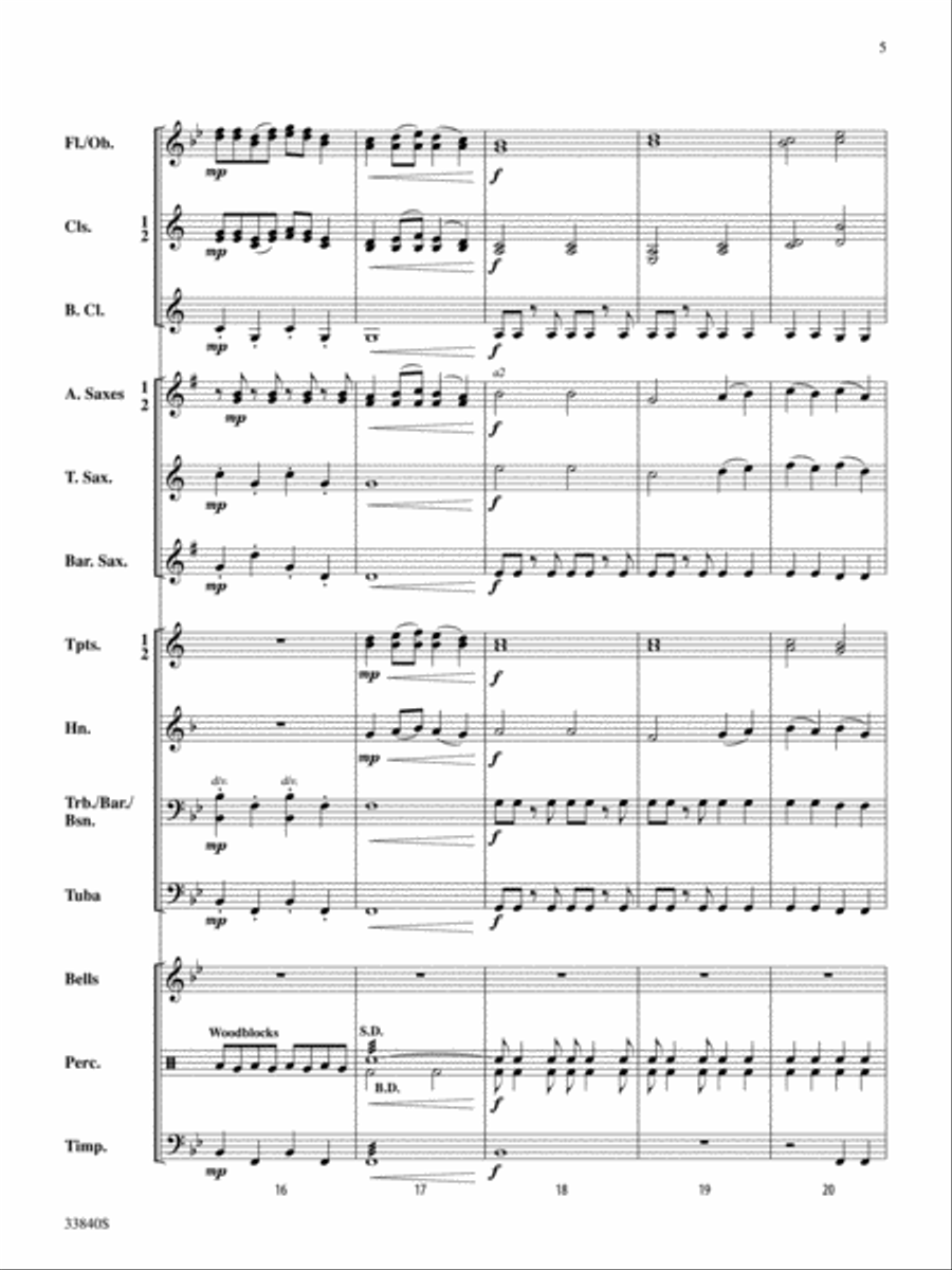 Fantastic Foster Fantastic Foster Concert Band scores gallery preview page 5