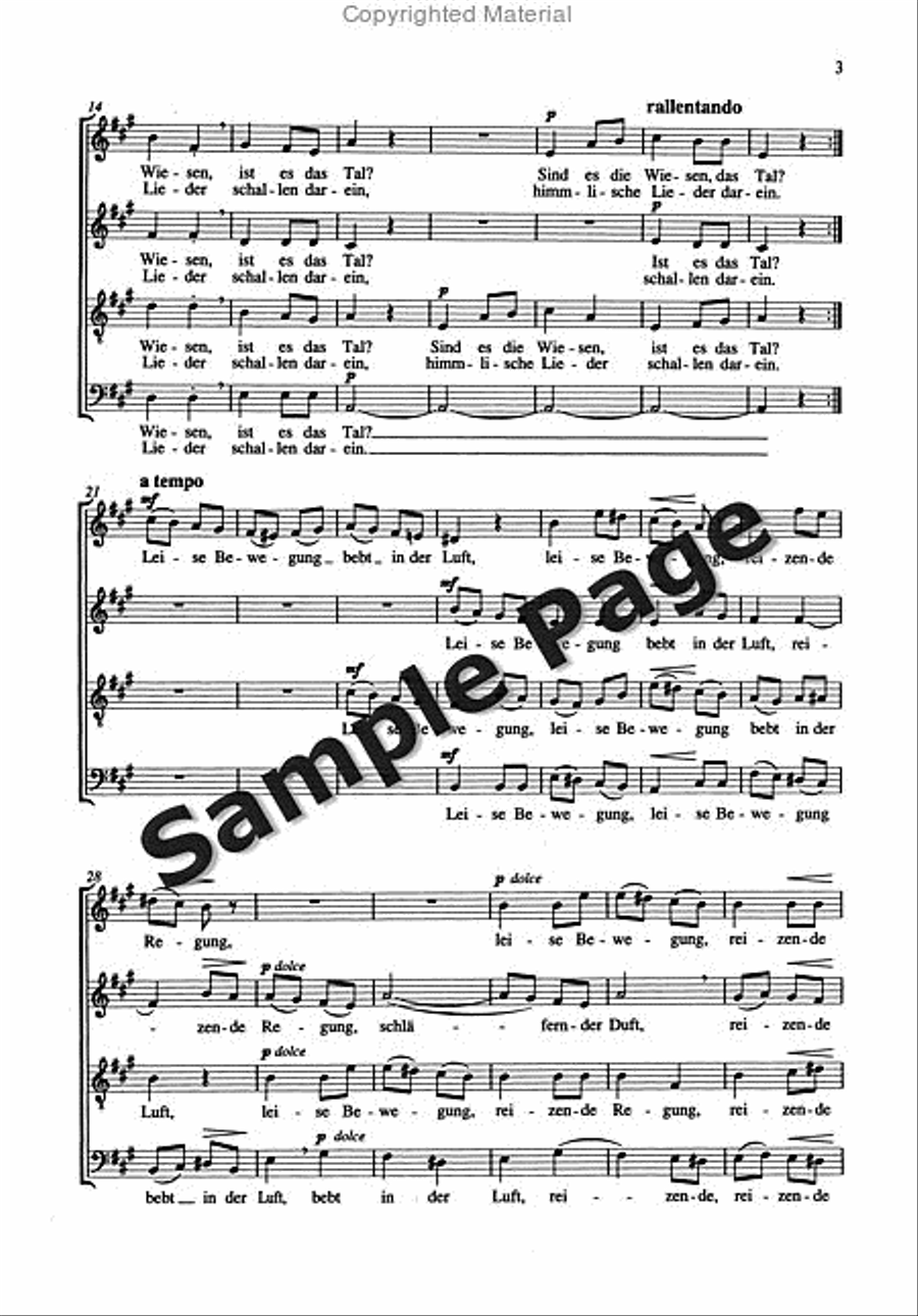 Freuhzeitiger Fruehling 4-Part scores gallery preview page 4