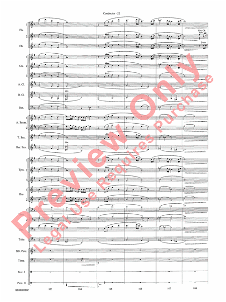 Prairiesong Concert Band scores gallery preview page 25
