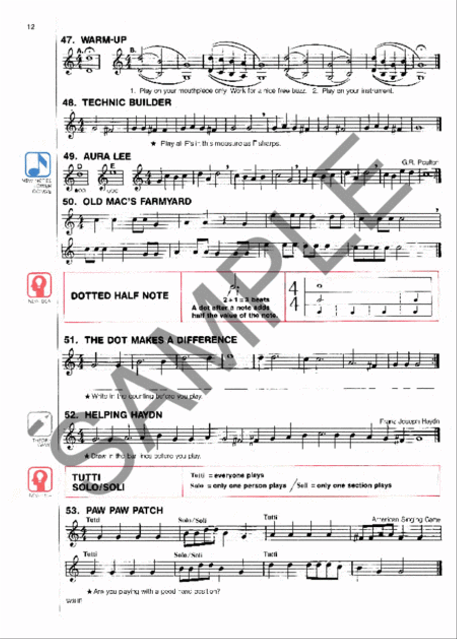 Best in Class, Book 1 - Eb Alto Horn Concert Band Methods scores gallery preview page 2