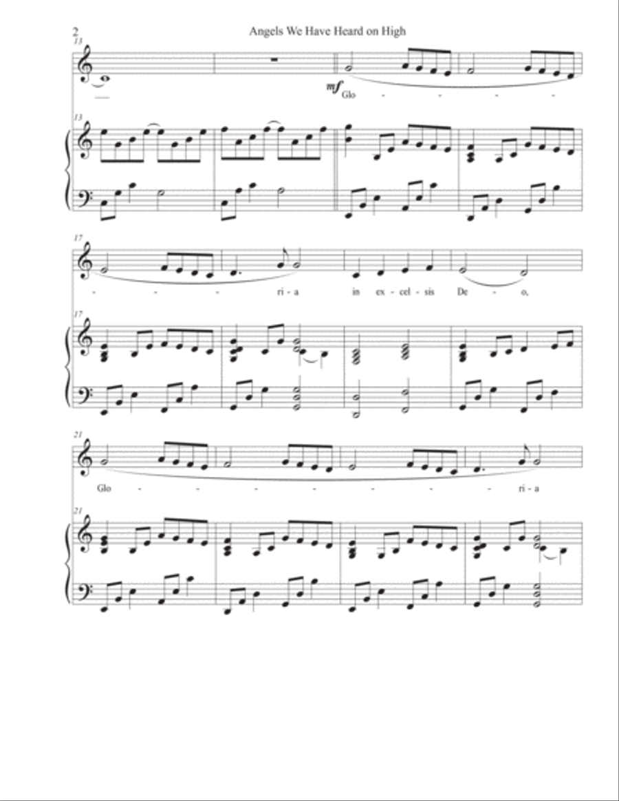 Angles We Have Heard on High Choir scores gallery preview page 3