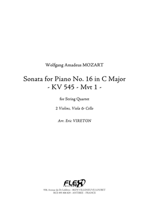 Sonata for Piano No. 16 in C Major KV 545 - Mvt 1