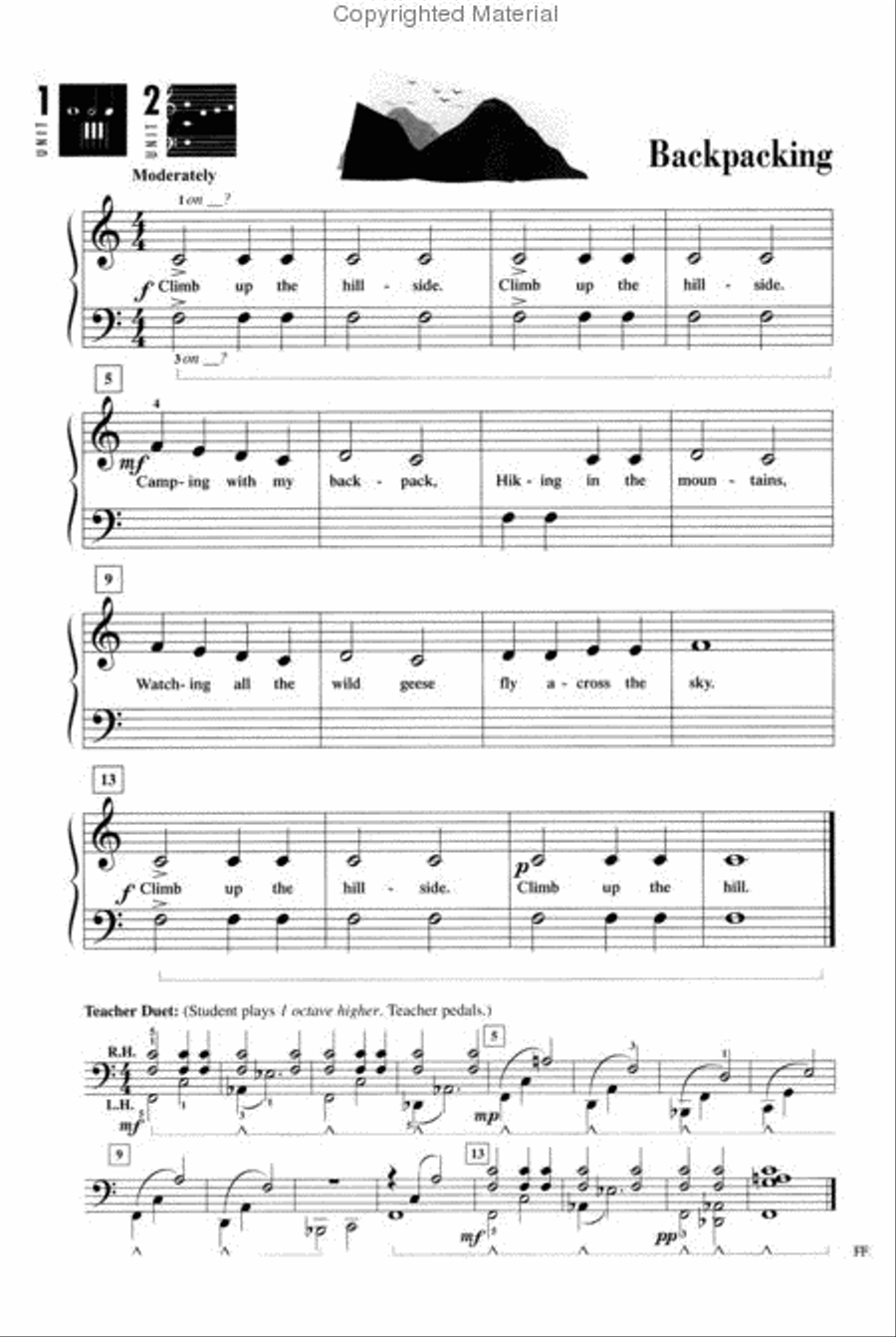 Accelerated Piano Adventures for the Older Beginner Piano Method scores gallery preview page 3