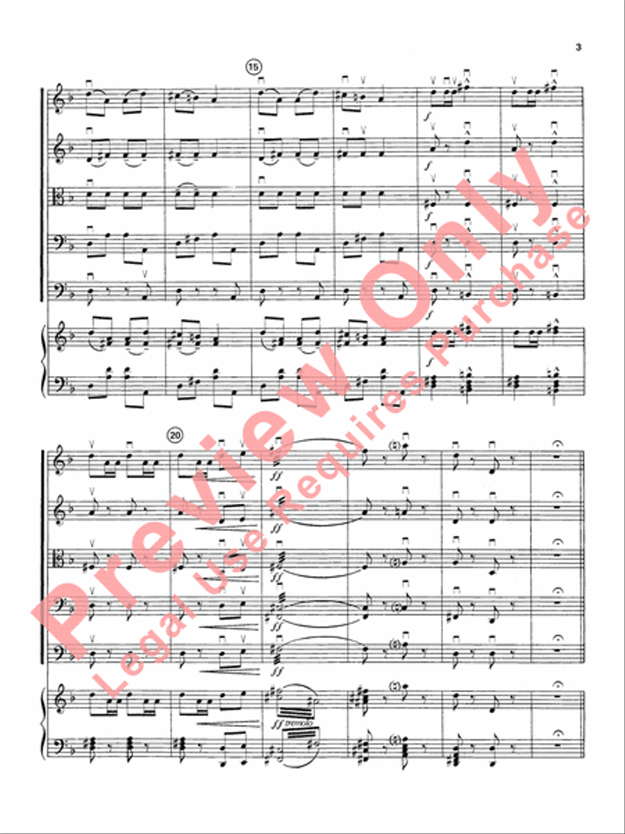 Carmen Suite String Orchestra scores gallery preview page 4