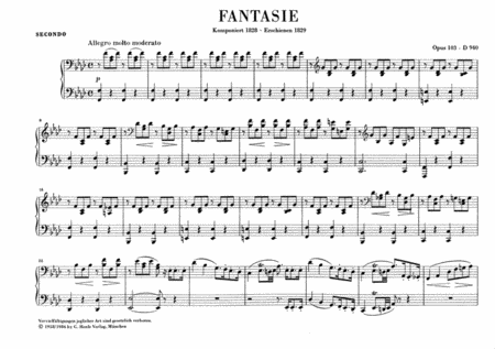 Fantasy in F Minor Op. 103 D 940