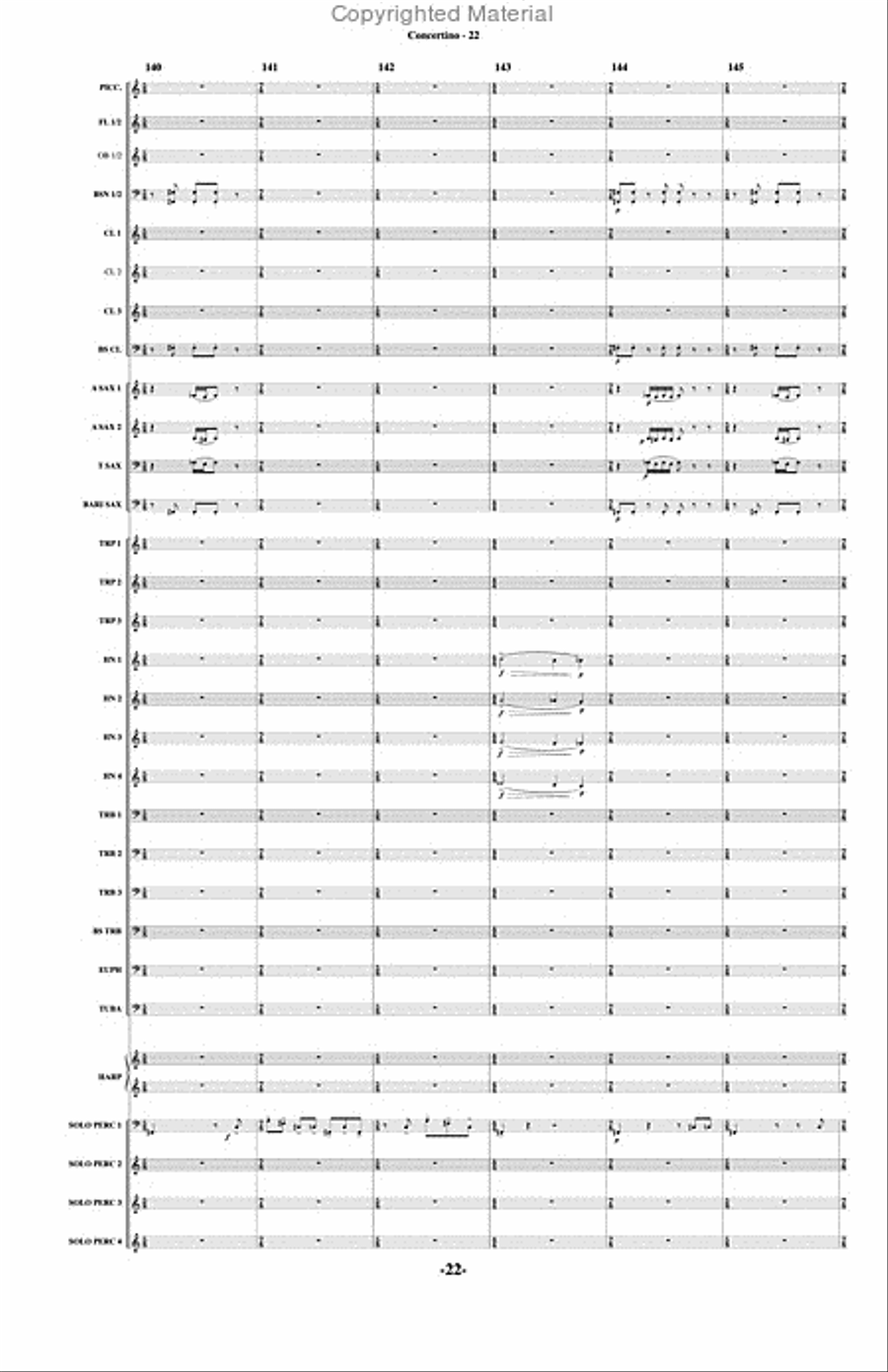 Concertino for 4 Percussion Concertino for 4 Percussion Concert Band scores gallery preview page 23