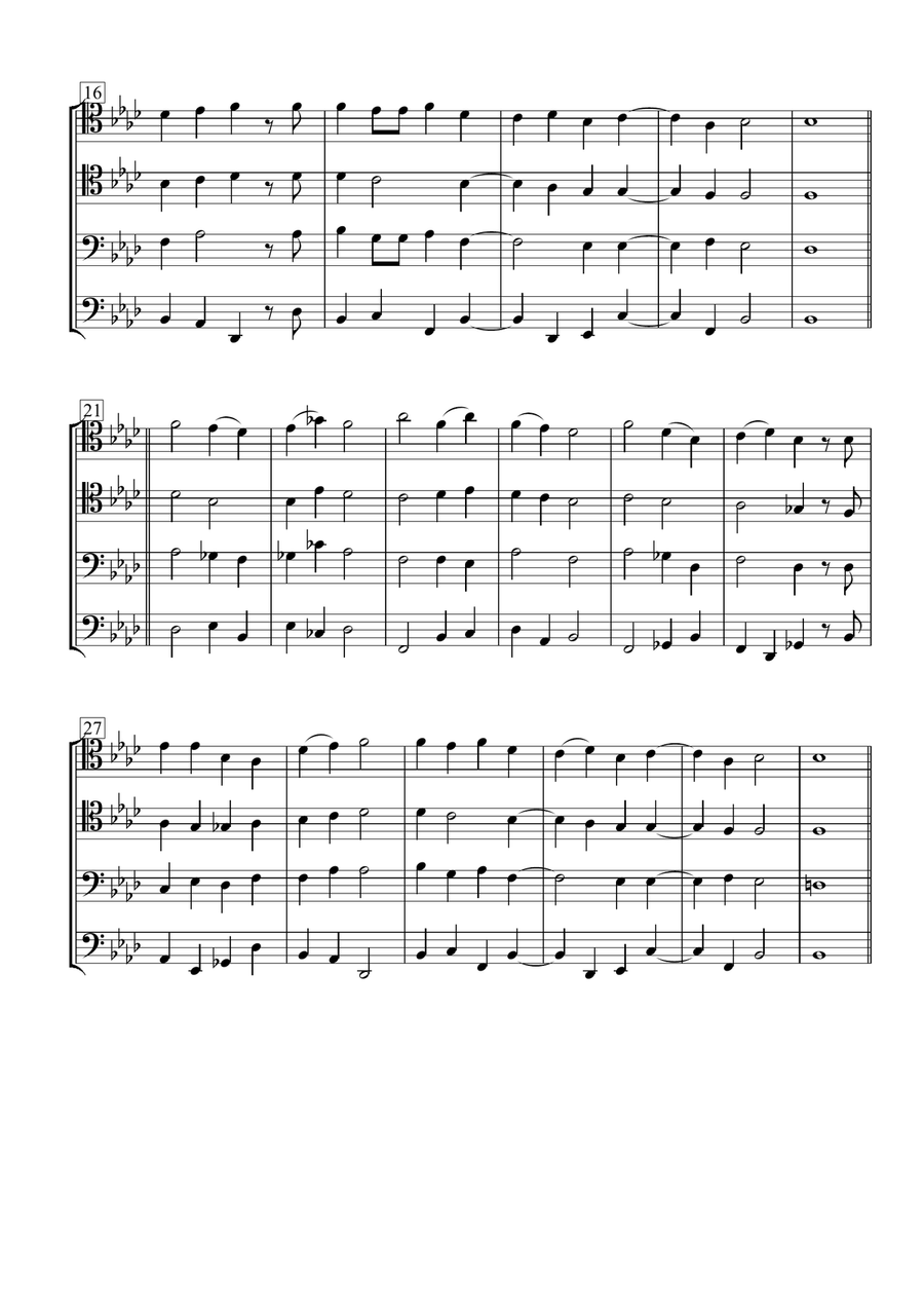 Jesus Christ is risen! (Christ ist erstanden) for Trombone Quartet Brass Quartet scores gallery preview page 3