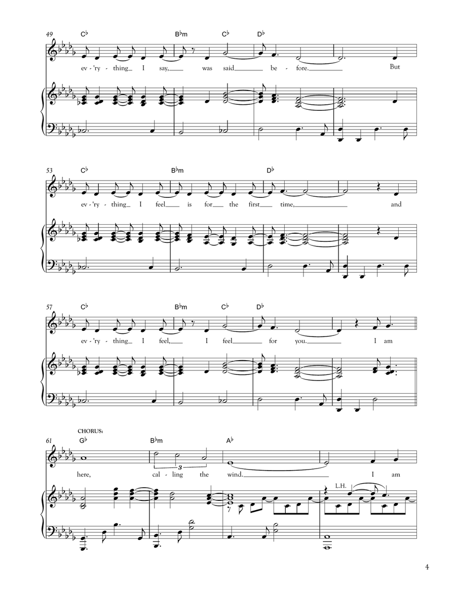 Return To Me Piano, Vocal scores gallery preview page 4