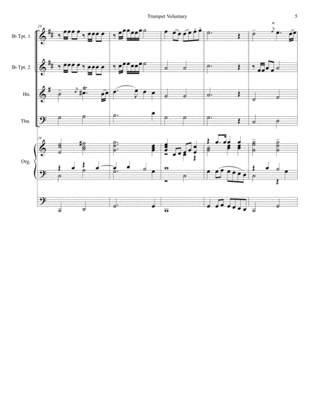 Trumpet Voluntary (for Brass Quartet - Organ Accompaniment) image number null