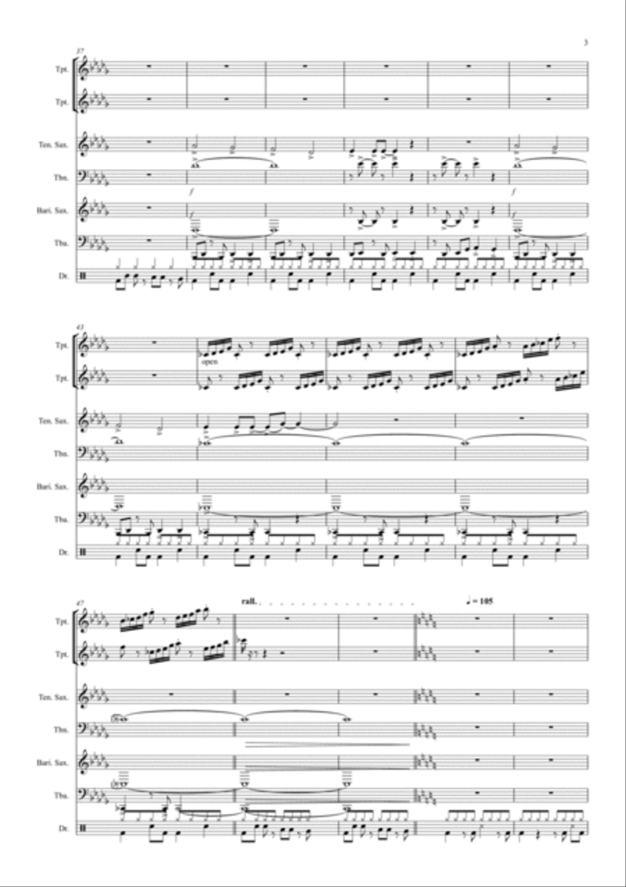 Danger Zone Jazz Ensemble scores gallery preview page 3