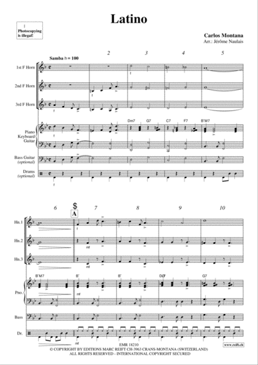 Latino Horn scores gallery preview page 3