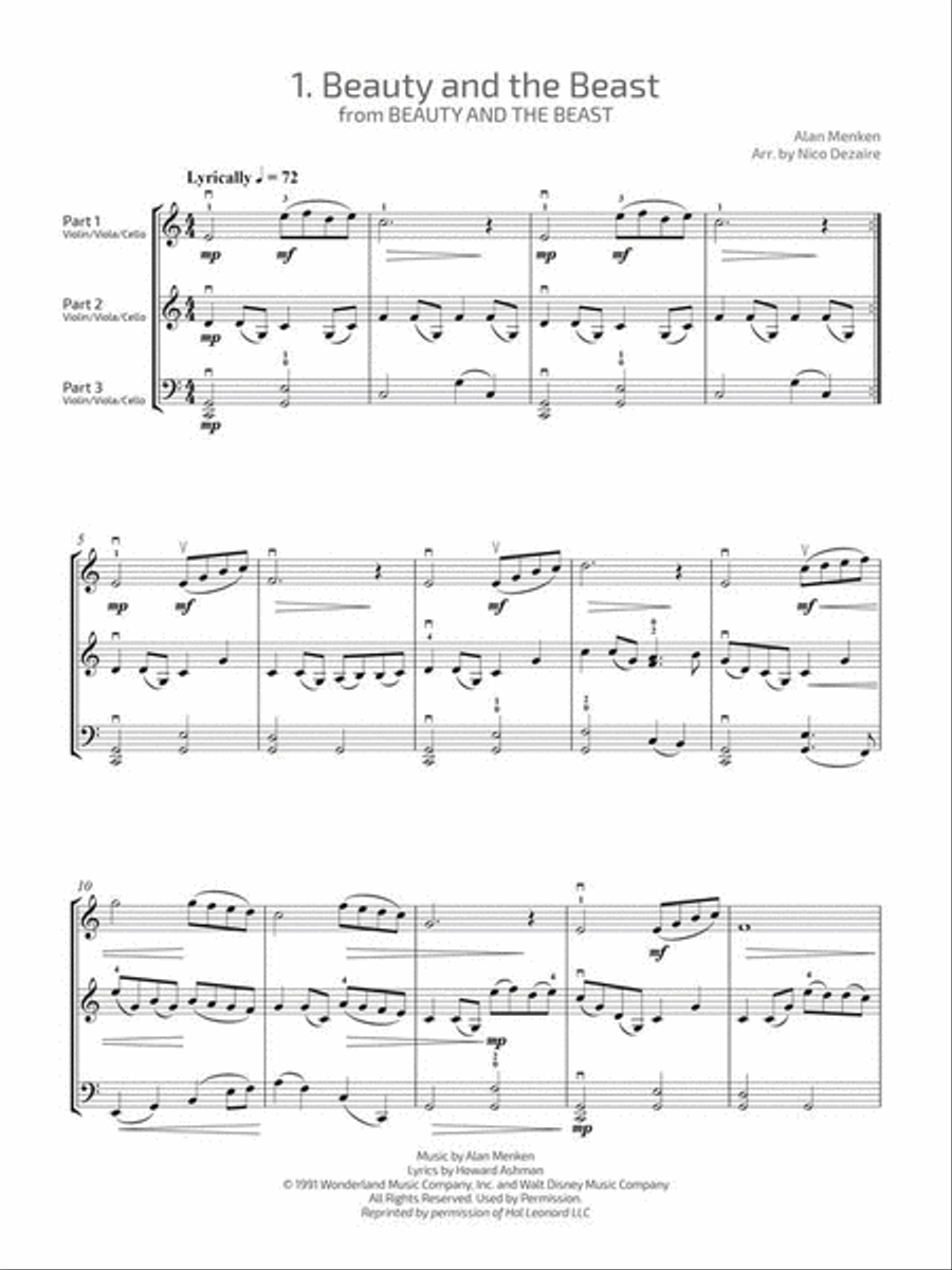 Discover Disney Discover Disney String Trio scores gallery preview page 3