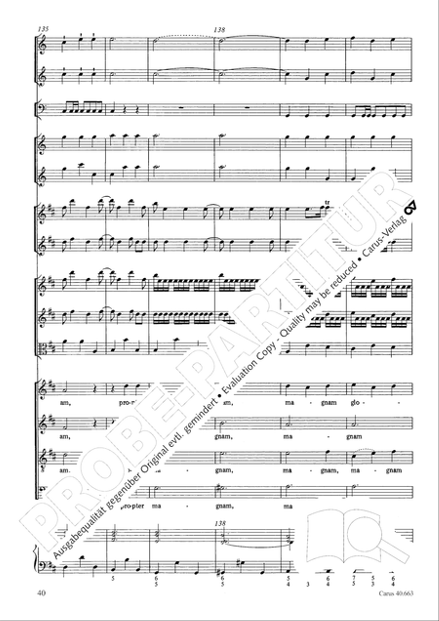 Mass in D minor (Missa in d) ATB scores gallery preview page 56