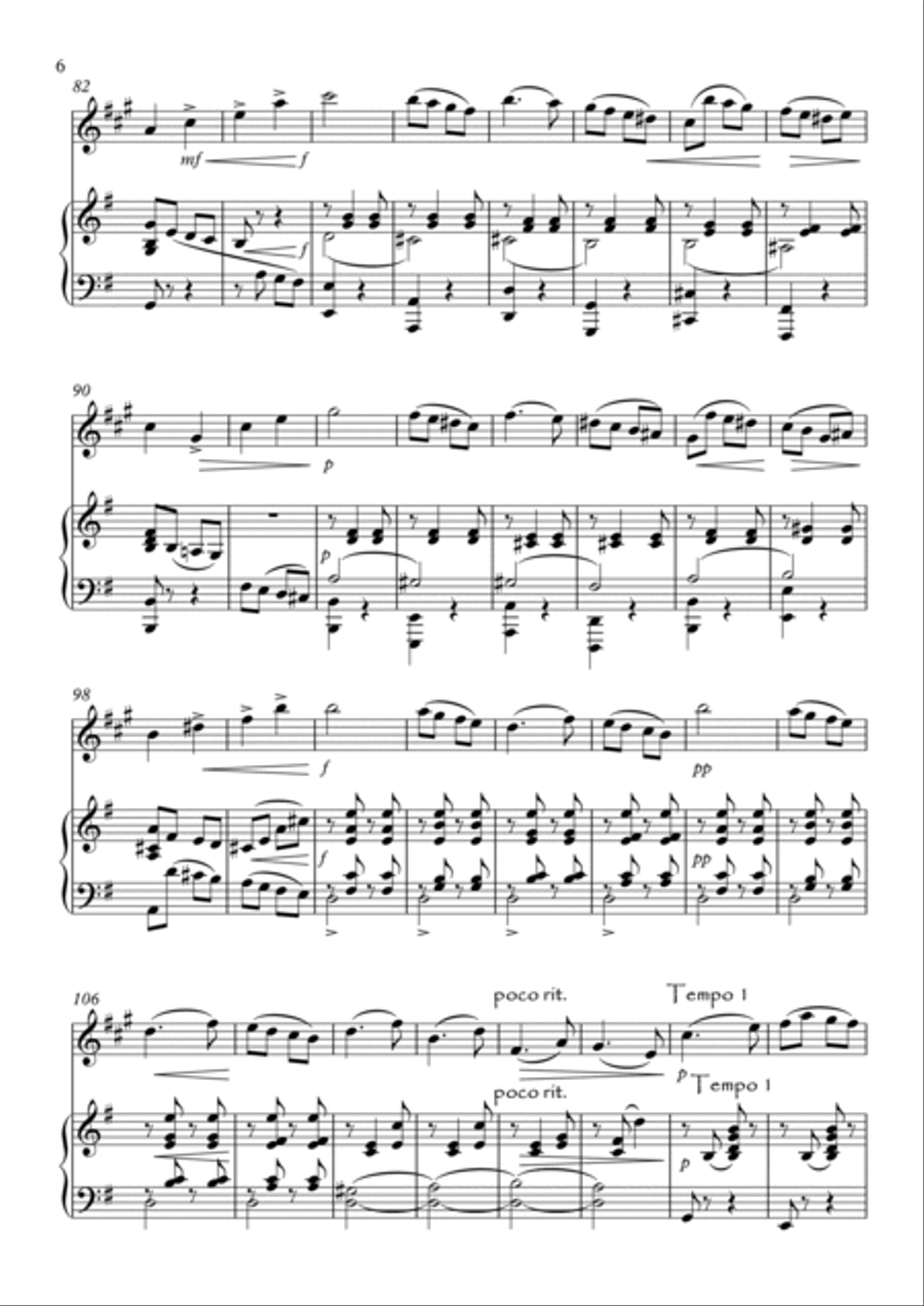 Four Short Pieces B-Flat Clarinet scores gallery preview page 6