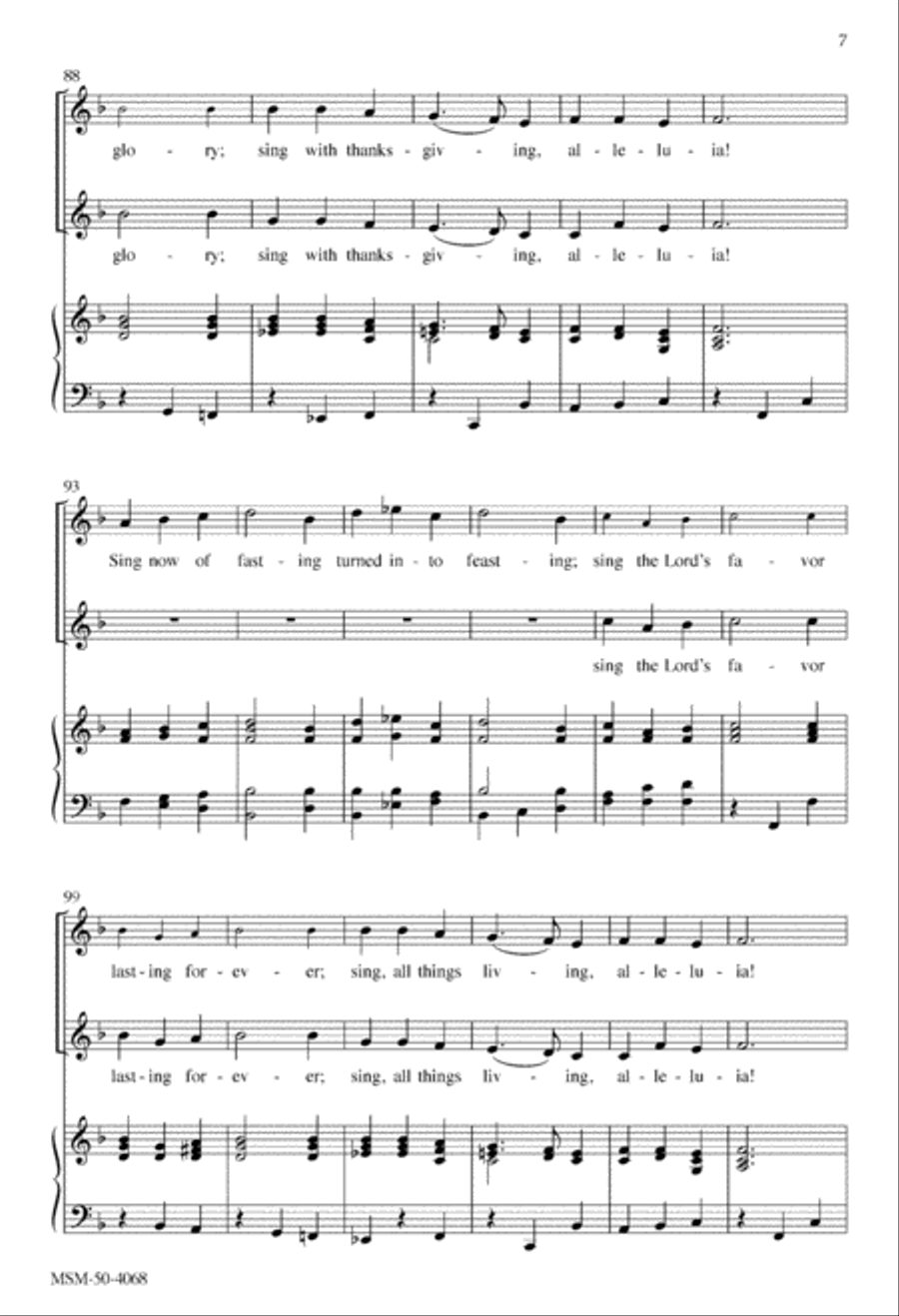 Day of Delight and Beauty Unbounded Unison Choir scores gallery preview page 7
